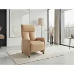 Sit & More RELAXAČNÍ KŘESLO, kůže, cappuccino