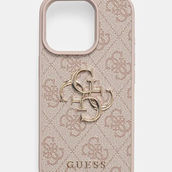 Obal na telefon Guess iPhone 16 Pro 6.3 růžová barva, GUHCP16L4GMGPI