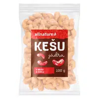 ALLNATURE Kešu v medu a chilli 100 g