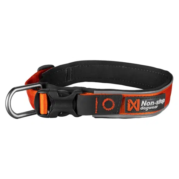NON-STOP Dogwear Roam obojek pro psy oranžový, Velikost: XS