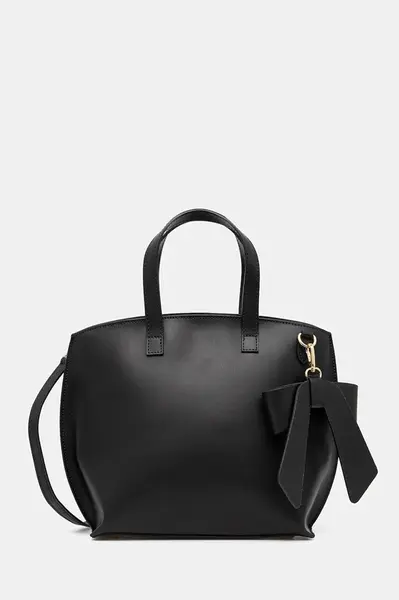 Kožená kabelka Answear.LAB černá barva