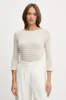 Tričko s dlouhým rukávem s příměsí lnu United Colors of Benetton