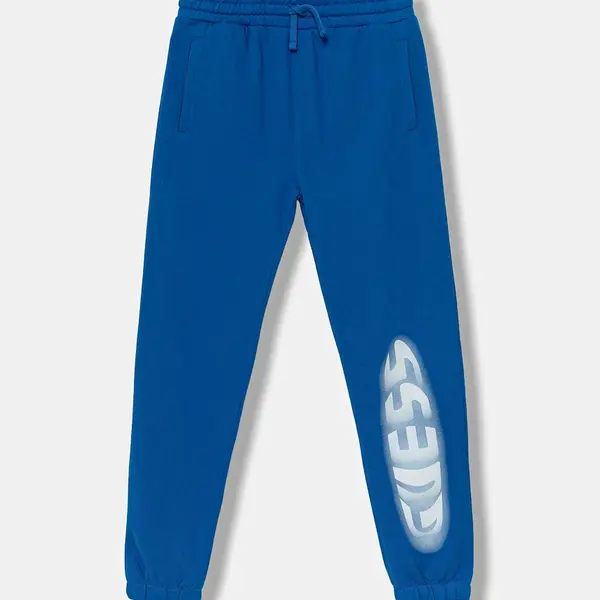 Dětské bavlněné tepláky Guess modrá barva, s potiskem, L5YQ11 KAD74