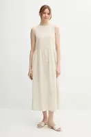 Šaty s příměsí lnu United Colors of Benetton