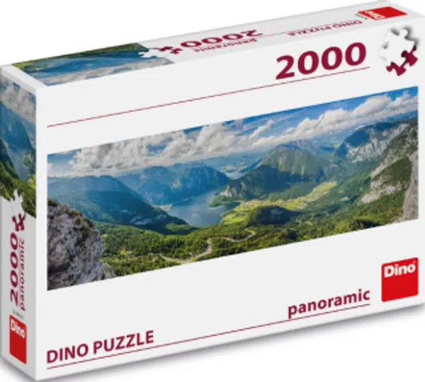 Puzzle Pohled na Alpy 2000 dílků panoramic