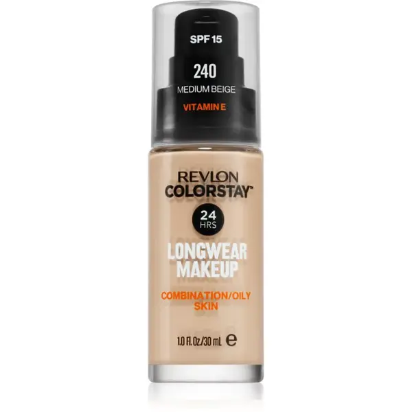 Revlon Cosmetics ColorStay™ SPF 15 dlouhotrvající matující make-up pro mastnou a smíšenou pleť odstín 240 Medium Beige 30 ml