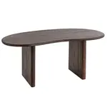 MID.YOU PSACÍ STŮL, tmavě hnědá, 180/90/75 cm