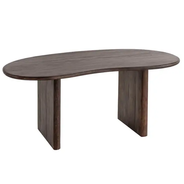 MID.YOU PSACÍ STŮL, tmavě hnědá, 180/90/75 cm