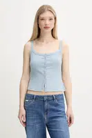 Top Abercrombie & Fitch modrá barva, KI139-5412
