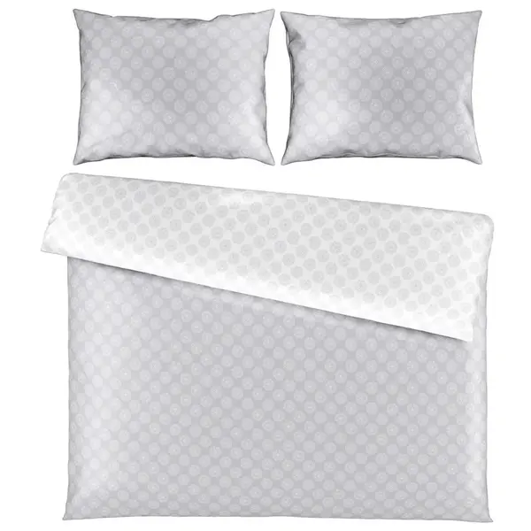 Esposa OBOUSTRANNÉ POVLEČENÍ, satén, šedá, 200/200 cm