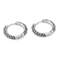 Troli Nadčasové ocelové kruhové náušnice