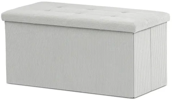 AUTRONIC taburet s úložným prostorem TAB-472 CRM6 krémový, manšestr