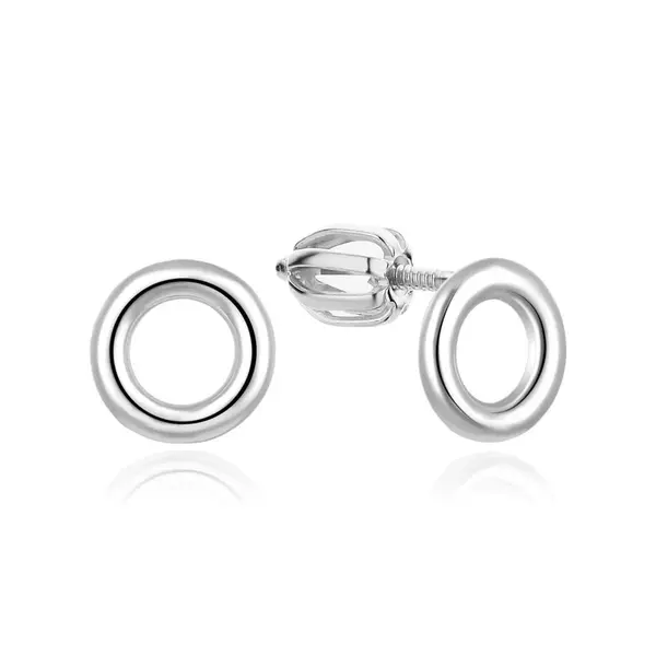 MOISS Stříbrné náušnice pecky Kroužky E0004412