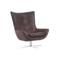 Landscape KŘESLO, kůže, tmavě hnědá