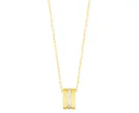 Troli Pozlacený náhrdelník z oceli s něžným přívěskem