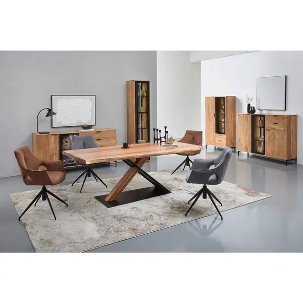 Landscape ŠIROKÁ KOMODA, akácie, černá, barvy akácie, 175/85/40 cm