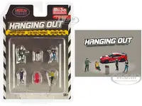 "Hanging Out" 6 piece Diecast Figure Set (4 Figures 1 Seat 1 Barrel) Limited Edition to 3600 pieces Worldwide 1/64 Scale Models by American Diorama