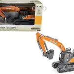 Case CX210D Excavator Orange and Gray "Case Construction" 1/50 Diecast Model by ERTL TOMY