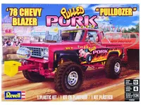 Level 4 Model Kit 1978 Chevrolet Blazer Pickup Truck "Pulled Pork Pulldozer" 1/24 Scale Model by Revell