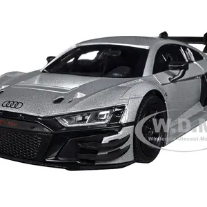 Audi R8 LMS GT3 Silver Metallic "Timeless Legends" Series 1/24 Diecast Model Car by Motormax
