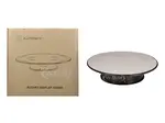Rotary Display Stand for 1/18 1/24 1/64 1/43 Models Medium  10 Inches Wide With Mirror Top by Autoart