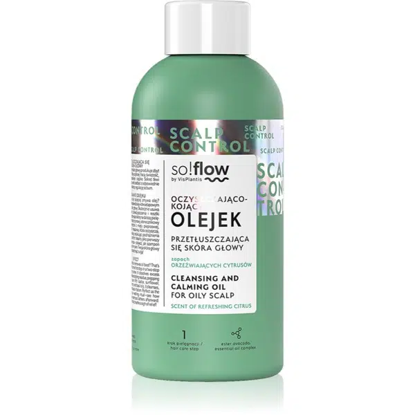so!flow Oily Scalp Cleansing and Calming Oil čistiaci olej pre mastnú pokožku hlavy 150 ml