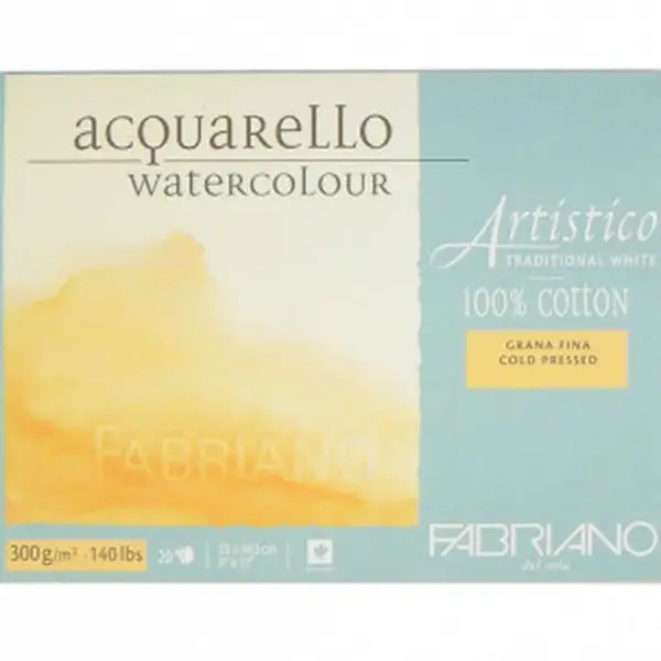 Fabriano Artistico Cold pressed 30,5x45,5cm 300g blok pro akvarel