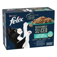 Felix Deliciously Sliced výběr ryb v aspiku 12 x 80 g