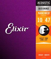 Elixir Nanoweb 80/20 Bronze 12-String Light