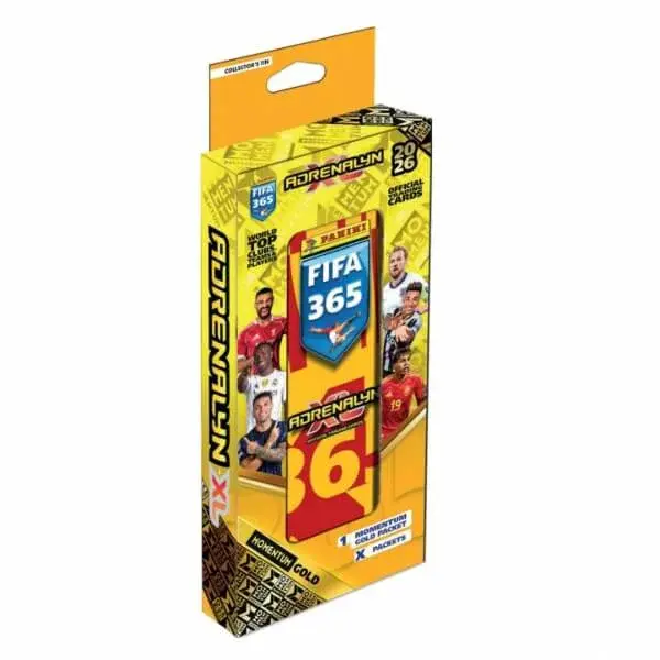 Fotbalové karty Panini FIFA 365 2025/2026 Adrenalyn plechová krabička - pencil