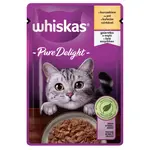 Whiskas Pure Delight krmivo pro kočky v kapsičkách - kuřecí 85 g