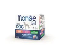Monge Grill Dog Adult smíšená sousta - losos/vepřové/jehněčí 12 x 100 g