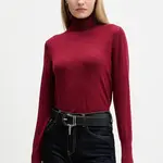 Svetr Guess Jeans dámský, černá barva, s golfem, W4BR15 Z3HO2
