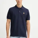 Bavlněné polo tričko Bally pánské, černá barva, s aplikací, MJE06N