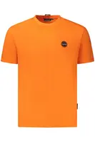 Pánské tričko Napapijri s krátkým rukávem, oranžové