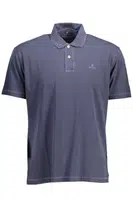 GANT SHORT SLEEVE POLO SHIRT MAN BLUE
