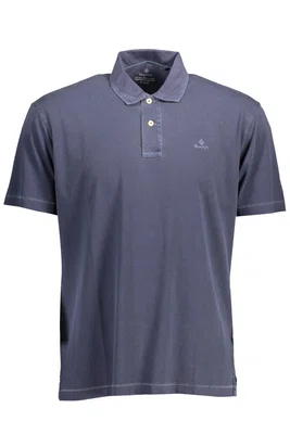 GANT SHORT SLEEVE POLO SHIRT MAN BLUE
