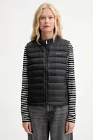 Péřová vesta Calvin Klein černá barva, přechodná, LV044C529G