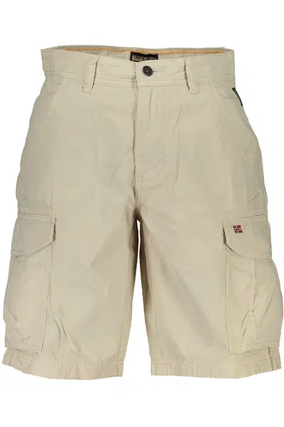 NAPAPIJRI MEN'S BEIGE BERMUDA PANTS