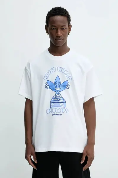 Bavlněné tričko adidas Originals Smile Treffy Graphic