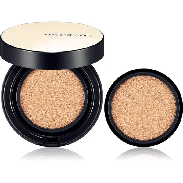 JUNG SAEM MOOL Essential Skin Nuder Cushion rozjasňující make-up pro přirozený vzhled SPF 50+ s náhradní náplní odstín Fair 2x14 g