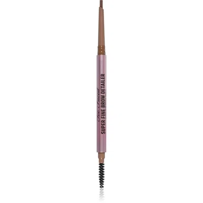 Too Faced Super Fine Brow Detailer Eyebrow Pencil dlouhotrvající tužka na obočí odstín Soft Brown 0,08 g