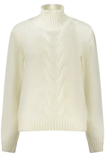 Dámský bílý svetr s rolákem