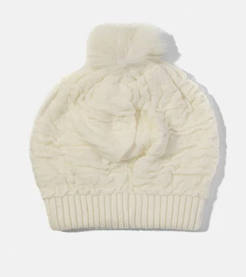 Gemre Women's Ecru Hat with Pom Pom Isis
