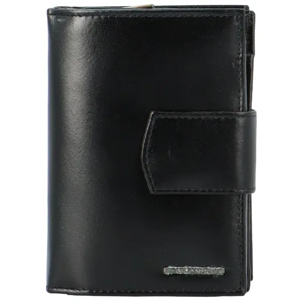 Dámska kožená peňaženka čierna - Bellugio Agara
