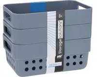 Úložný košík (3 ks) 350 ml, rôzne farby%