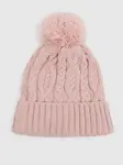 Ružová dievčenská pletená zimná čiapka GAP