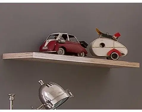 Nástenná polica Cariba, 78 cm, dub san remo%