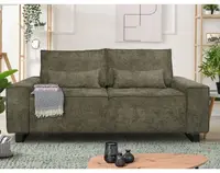 Dvojmiestna pohovka Cassino, olivovo zelená tkanina%