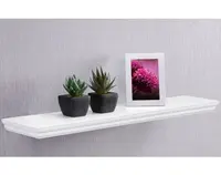 Nástenná polica Landwood, šírka 90 cm, biela%